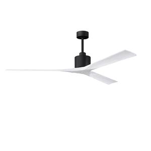Nan XL 72 in. Indoor Matte Black Ceiling Fan with Remote Included