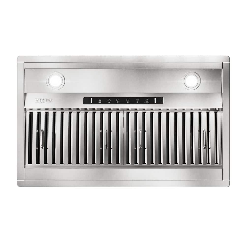 42 in. 900 CFM Convertible Insert Range Hood in Stainless Steel with LED, 3-Speed and Gesture Control