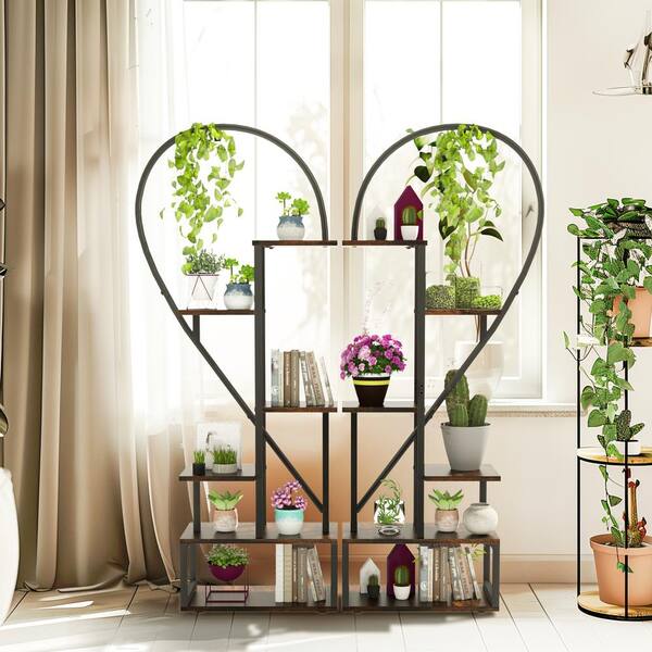 Balcony Garden Decor Antique Heart-Shaped Metal Plant Hanger -  Indoor/Outdoor Hanging Planter With Hook, Rust-Resistant Lowes Hanging Pots  And Planters