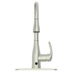 Motion Activated Single-Handle Pull-Down Sprayer Kitchen Faucet in Brushed Nickel