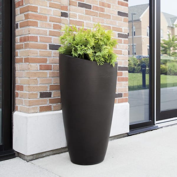 Pot Salinas 2-Tone Tall Planter Med 14x21 Asst