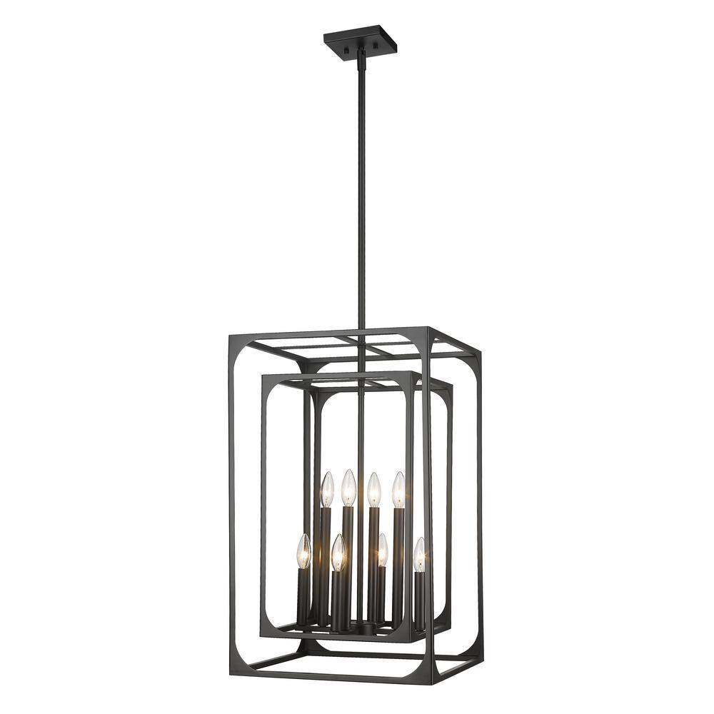 Easton 8-Light Matte Black Chandelier