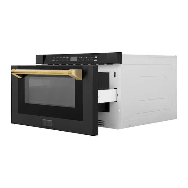 ZLINE Kitchen and Bath Autograph Edition 30 in. 1000-Watt Built-In Microwave  Drawer in Stainless Steel & Polished Gold Handle MWDZ-30-G - The Home Depot