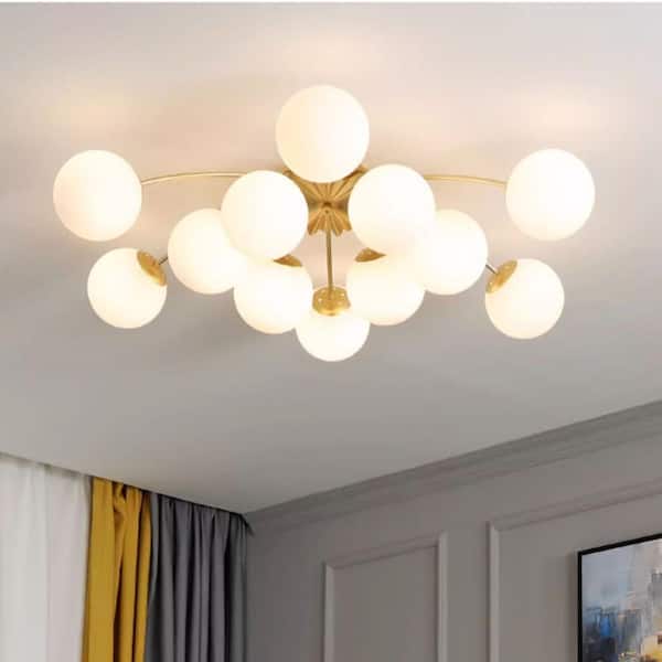 ディオール yumさま専用 IRISLUME 12-Light Two-tier Sputnik Opal Chandelier | ZENDUCE