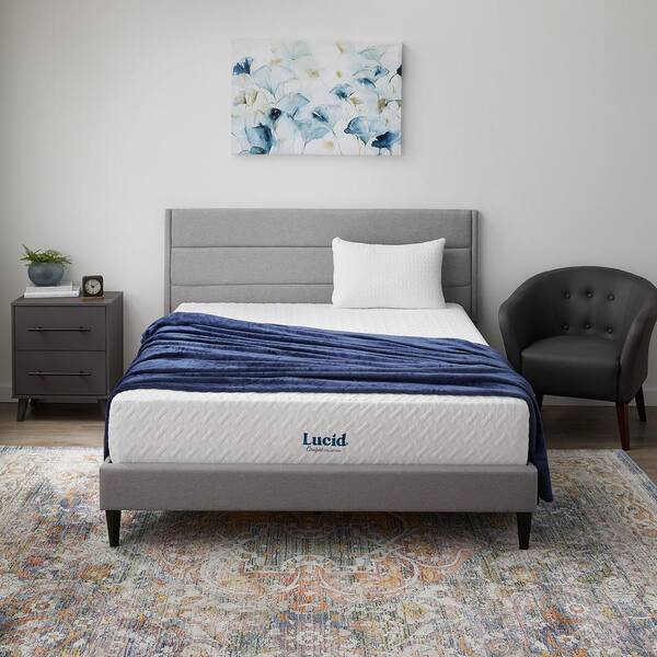 Lucid Comfort Collection SureCool 12in. Firm Gel Memory Foam Tight Top