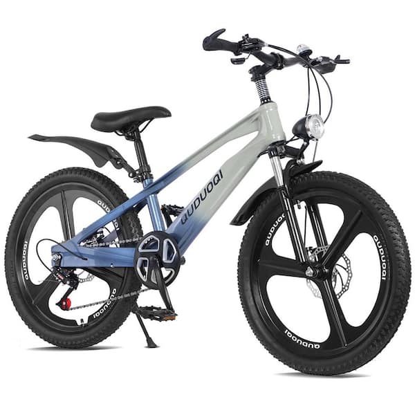 Fyan Routh Zeus & Ruta 20 in. Blue and Gray 7-Speed Kids Mountain Bike for Boys ...
