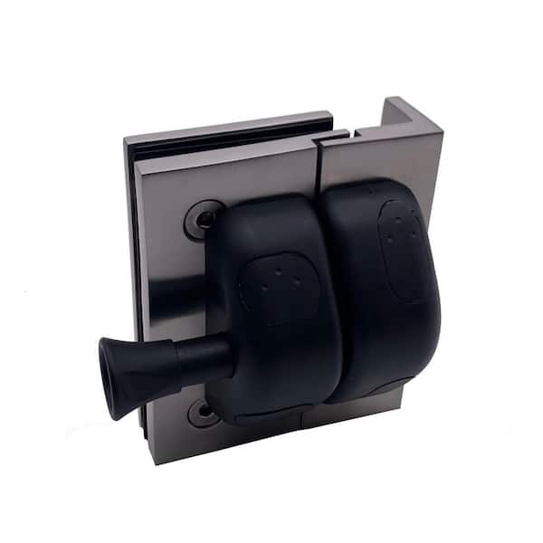 Richelieu Hardware 90° Stainless Steel Post-to-Glass/Wall-to-Glass Magnetic Pool Gate Latch
