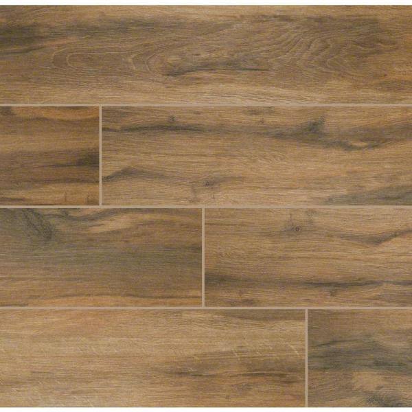 MSI Botanica Cashew 6 in. x 24 in. Matte Porcelain Floor and Wall Tile ...