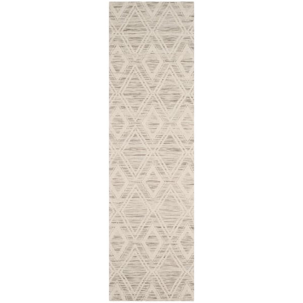 SAFAVIEH Marbella Light Brown/Ivory 2 ft. x 6 ft. Geometric Runner Rug ...