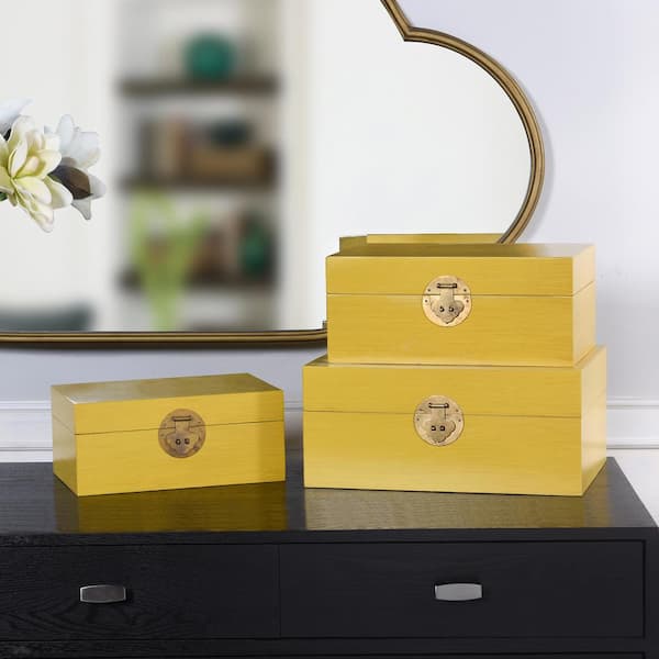 StyleCraft Dann Foley Mustard Yellow Decorative Table Top