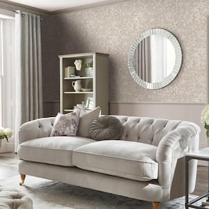Laura Ashley Heledd Blooms Dove Grey Wallpaper Sample