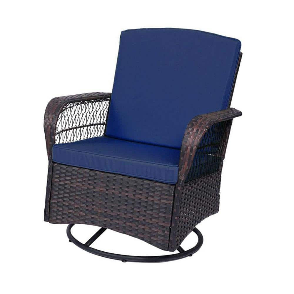 LeveLeve Patio Rocking Swivel Wicker Chairs Outdoor Conversation Bistro ...