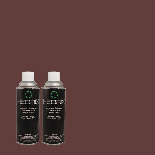 Hedrix 11 oz. Match of 30RR07/094 Black Currant Gloss Custom Spray Paint (2-Pack)