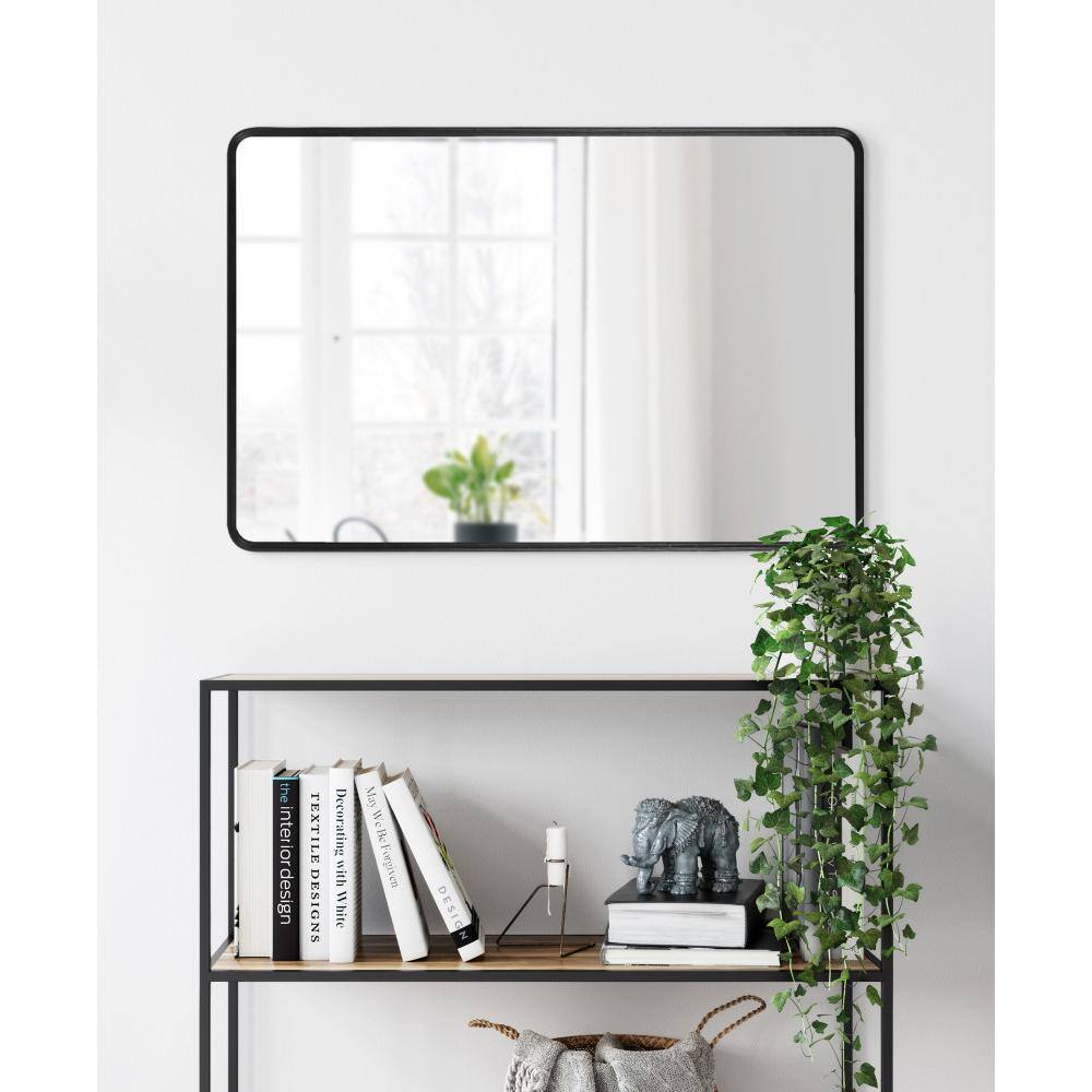 Gold Framed Rectangular Wood Wall Mirror, 24x36