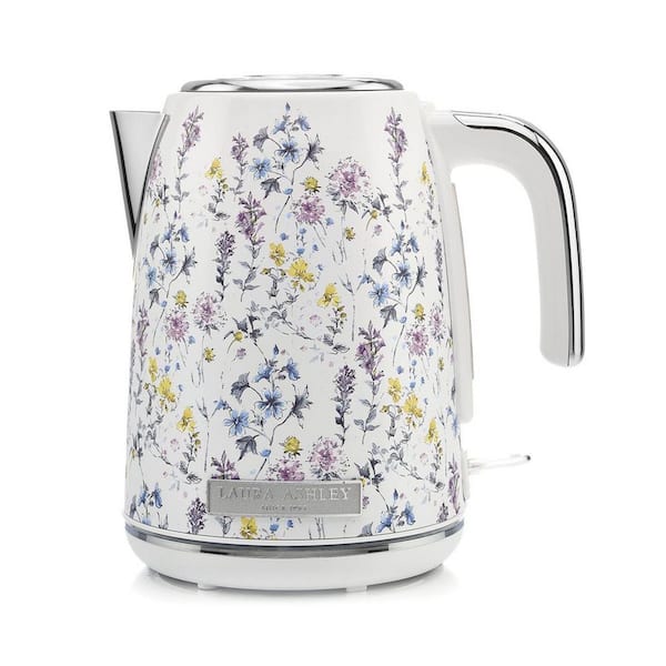 Laura Ashley Stainless Steel 7-Cup Jug Kettle Wild Meadow
