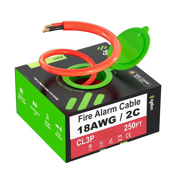 Syston Cable Technology 250 ft. 16/2 Red FPLP Plenum Rated