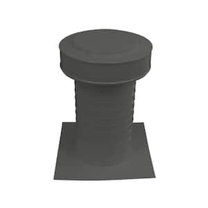 7 in. Dia Keepa Vent an Aluminum Static Roof Vent for Flat Roofs in Weatherwood