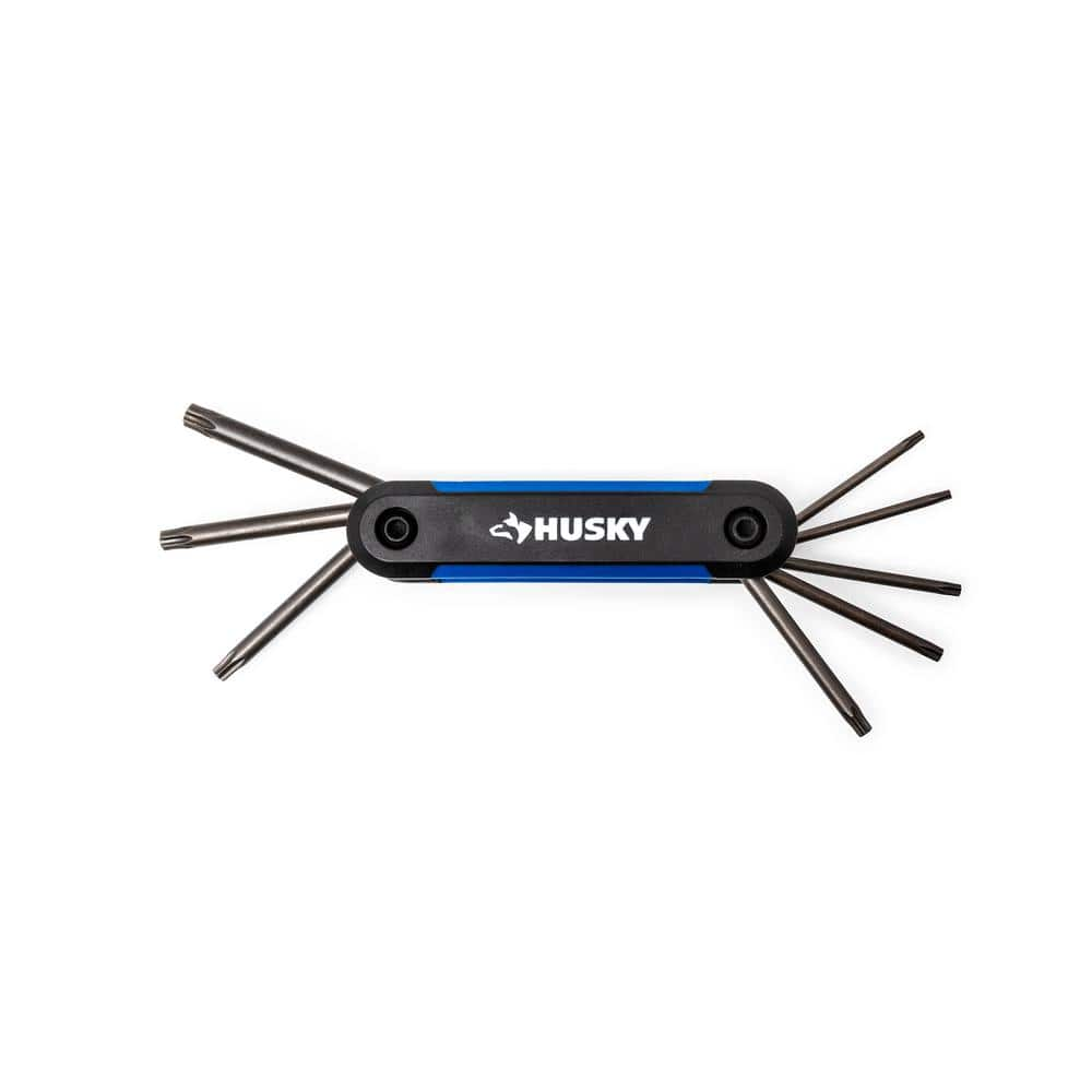 Husky Folding Hex Key Set, Torx (8-Piece)