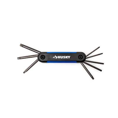 Husky Folding Hex Key Set, Torx (8-Piece)