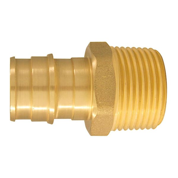 Apollo 3/4 in. Brass PEX-A Expansion Barb x 3/4 in. MNPT Male Adapter (10-Pack)