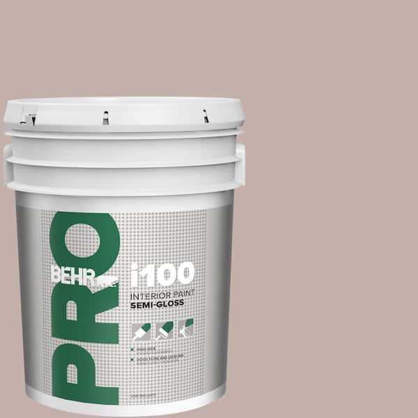 BEHR PRO 5 gal. #N130-3 Moonlit Mauve Semi-Gloss Interior Paint