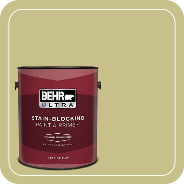 BEHR ULTRA 1 gal. #PPU9-11 Wheat Grass Extra Durable Flat Interior Paint & Primer