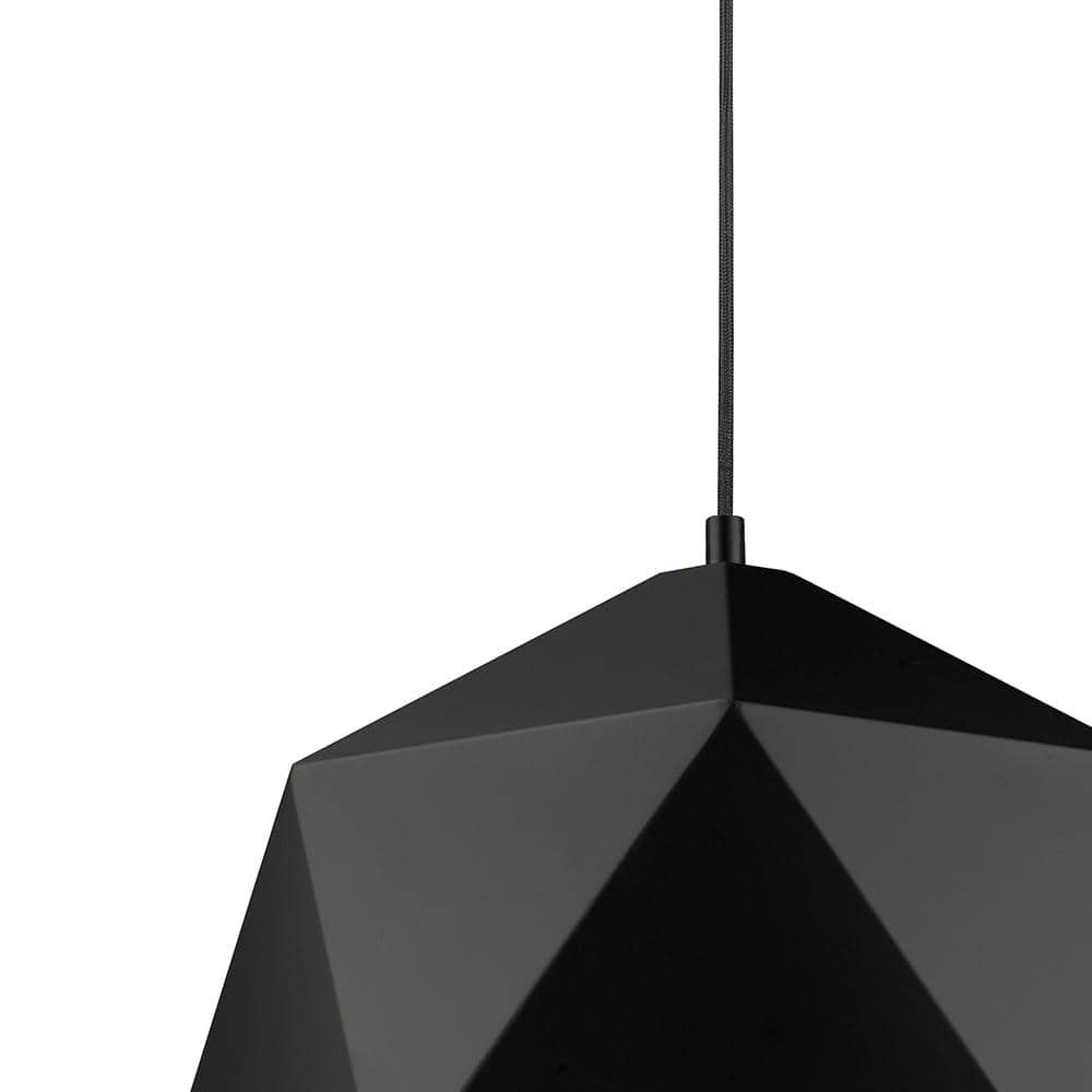 Tracey Black and Gold Crystal LED Pendant Light