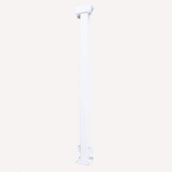 Vista Railing Systems Inc 36 in. H x 2 in. W Gloss White Aluminum Mid Post for Railing Kit