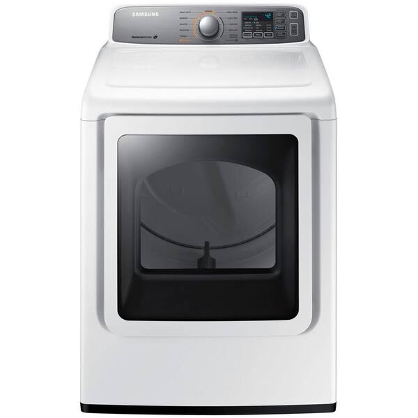 Samsung 7.4 cu. ft. High-Efficiency Gas Dryer in White