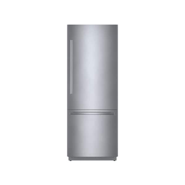 Bosch Benchmark Series 30 in. W 16 cu. ft. Built-In Smart Bottom Freezer Refrigerator in Stainless Steel, Counter Depth