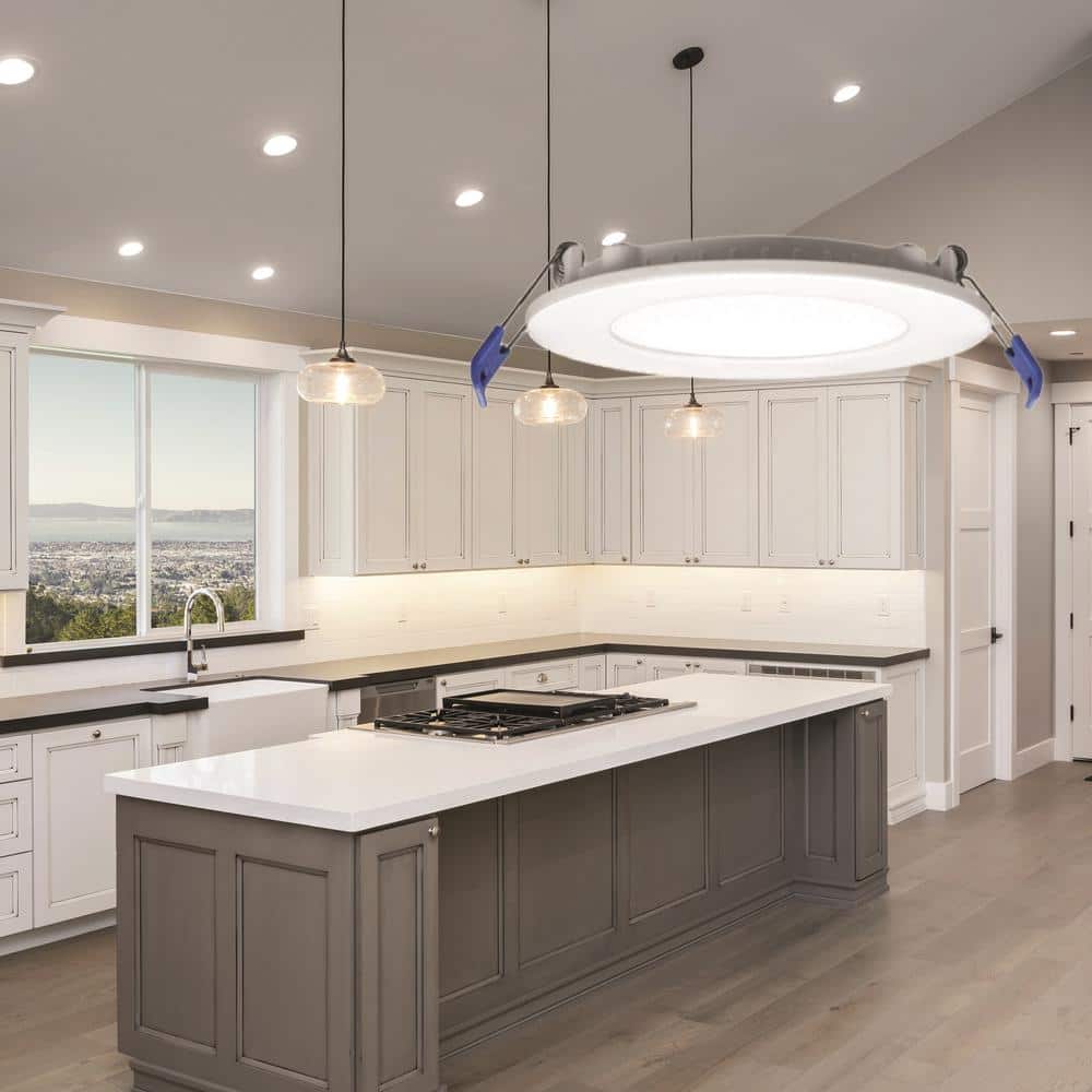4'' Slim Dimmable LED Recessed Lighting Kit with Adjustable Color Temperature