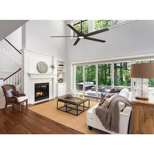 Woodhaven 60 in. LED Indoor Oil Rubbed Bronze Ceiling Fan with Remote