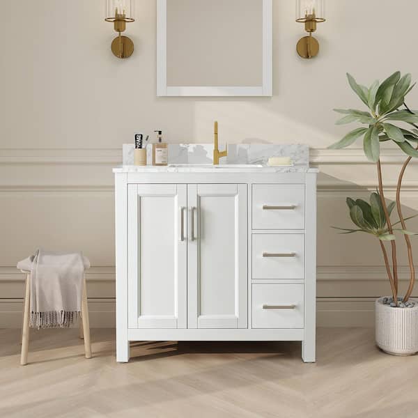 Abruzzo 36 in. Freestanding Storage Bath Vanity Cabinet in