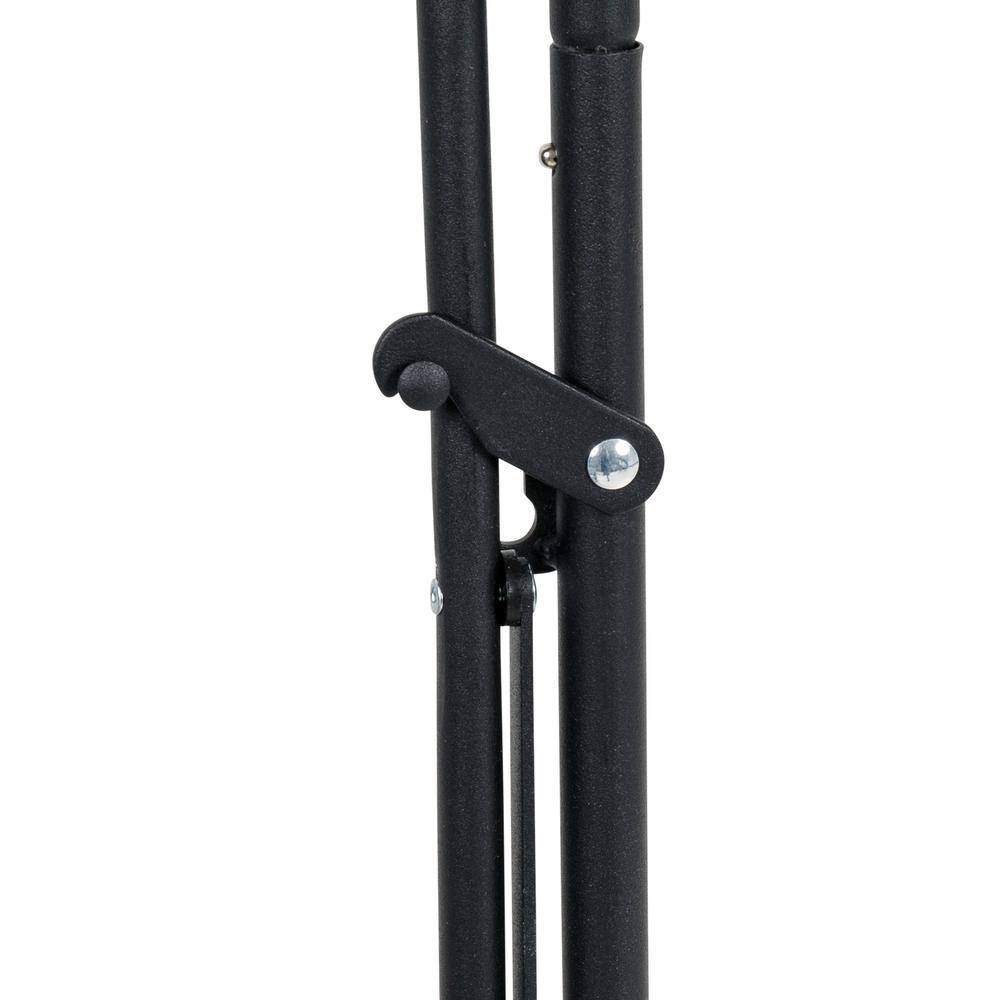 Black Collapsible Wall-Mounted Laundry Hamper with Shelf