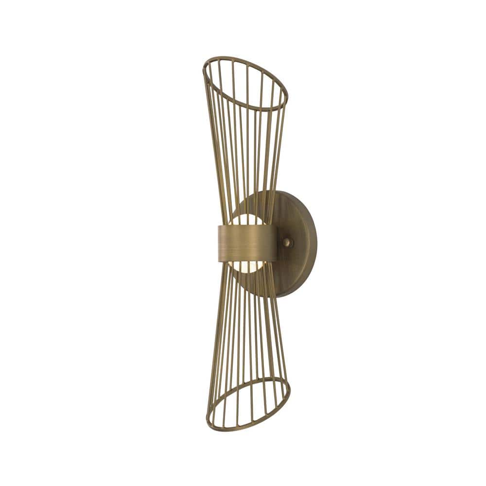 Zeta 4.75 in. Brass LED Vanity Light Wall Sconce price history on PriceWatchPro