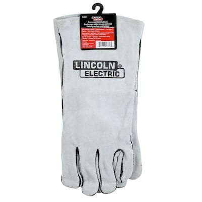 Cloth-Lined Leather Welding Gloves