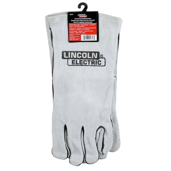 Lincoln Electric Cloth-Lined Leather Welding Gloves