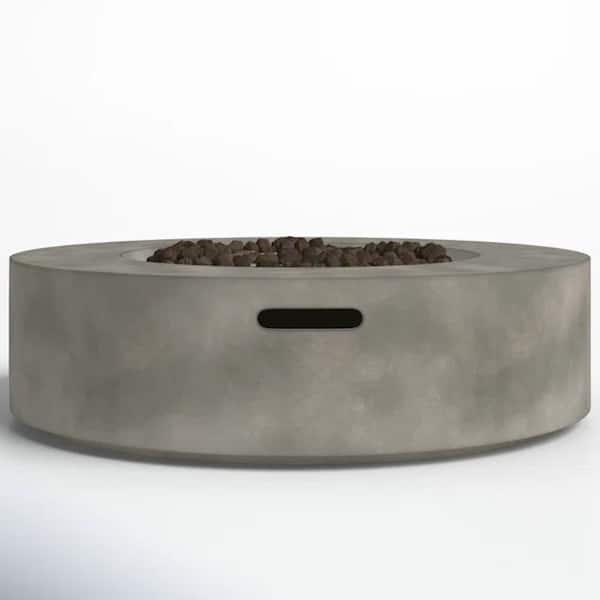 Mondawe 42 in. W 50,000 BTU Round Outdoor Propane Gas Fire Pit Table
