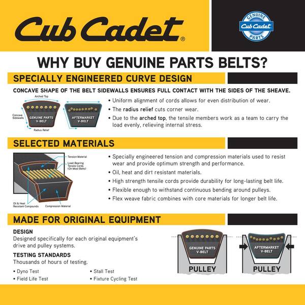 MTD or CUB CADET 754-0267 made with Kevlar Replacement Belt 