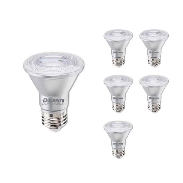 50 Watt equivalent PAR20 with Medium Screw Base E26 Dimmable 2700K LED Light Bulb 6-Pack