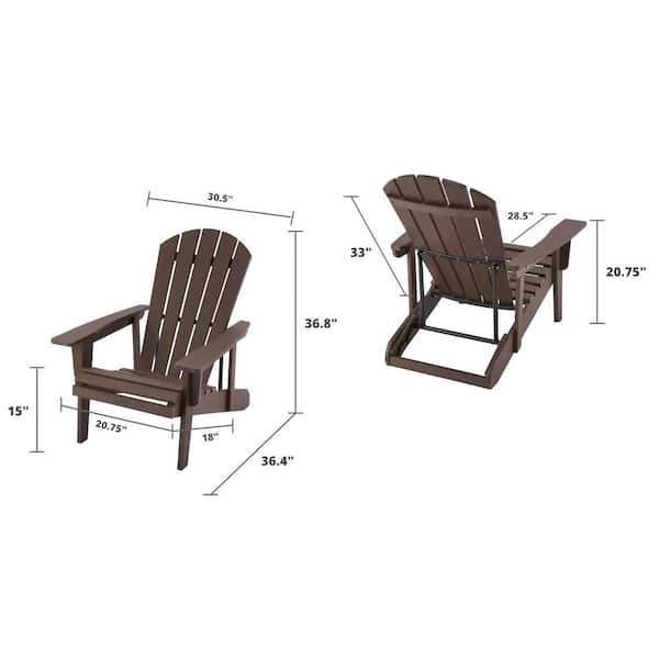 eco storage reclining adirondack chair