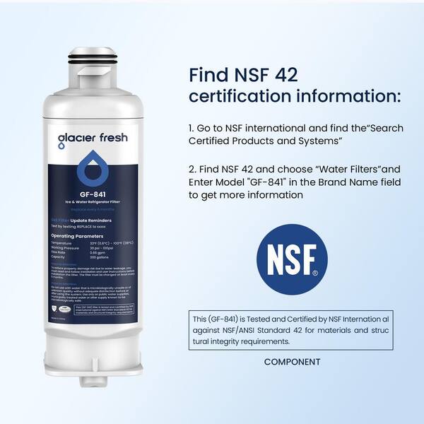 GLACIER FRESH DA97-17376B Refrigerator Water Filter Accessories