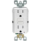 Leviton SmartlockPro GFCI Outlet – 15A 125V, Light Almond, Tamper-Resistant, NEMA 5-15R, Indoor/Outdoor Use