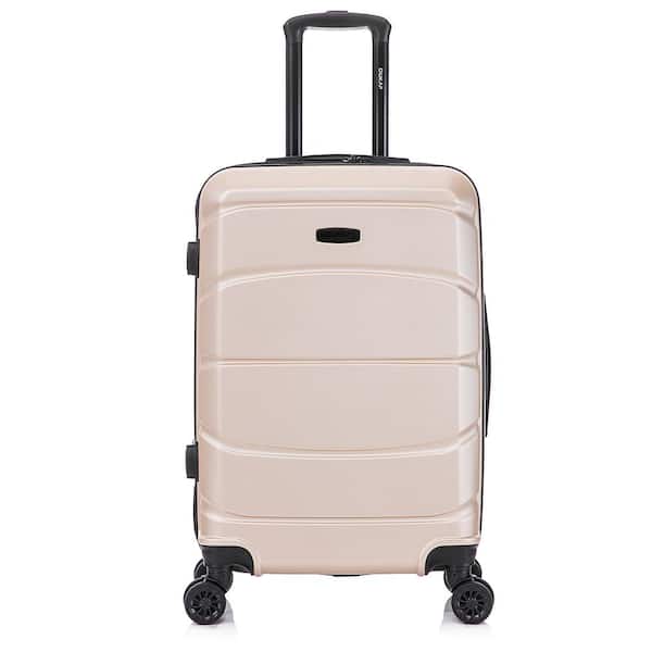 DUKAP Sense Lightweight Hardside Spinner Luggage 24" Champagne