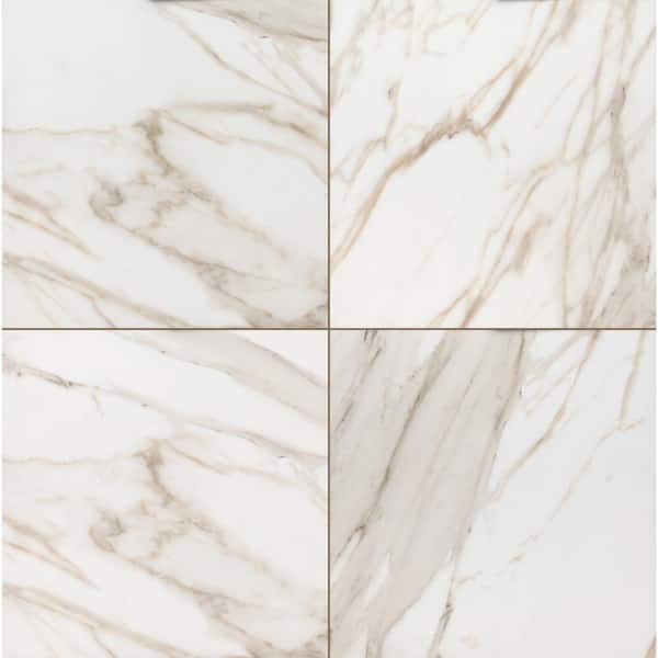 Photo 1 of Aviva Calcatta 24 in. x 24 in. Matte Porcelain Floor and Wall Tile (16 sq. ft./Case)