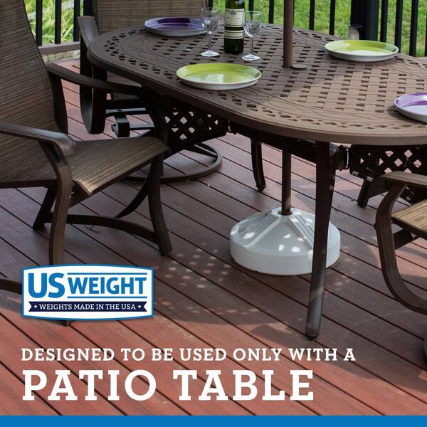 Usw Us Weight Durable Fillable Umbrella, Can A Patio Umbrella Stand Without Table Top