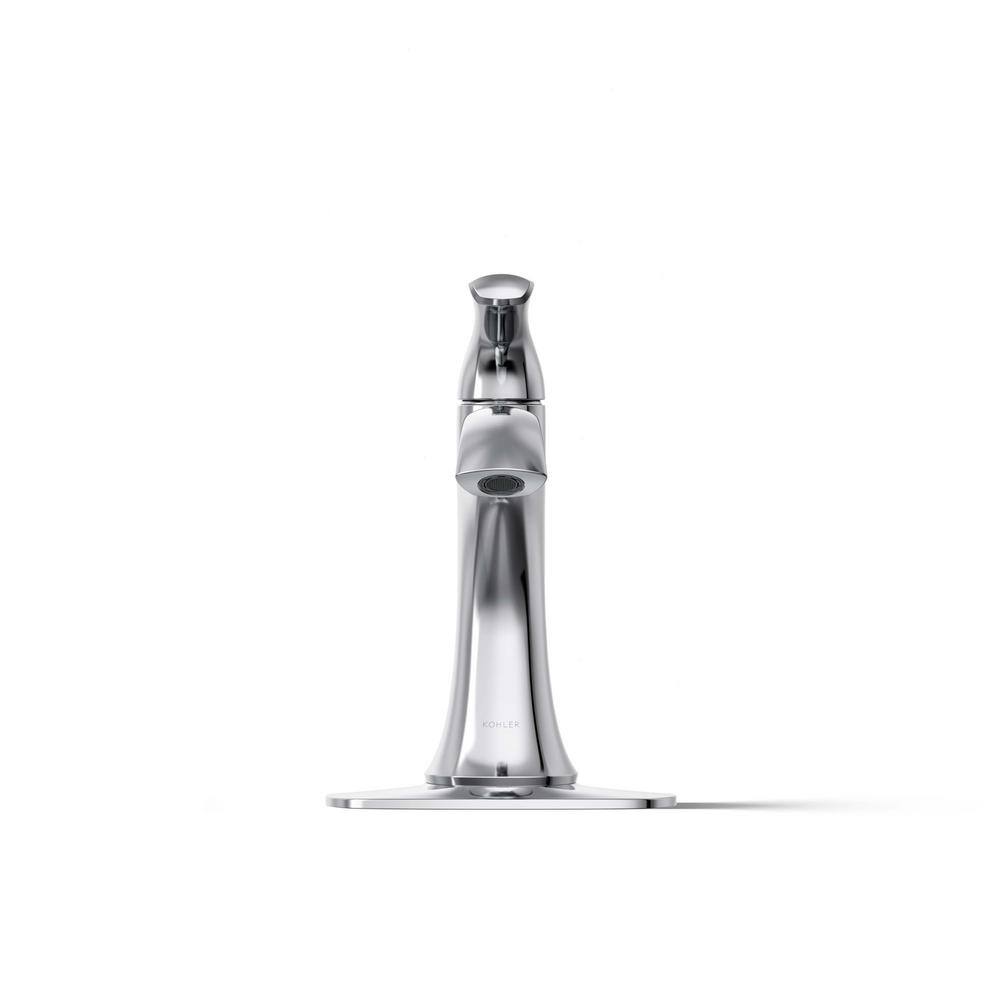 Polished Chrome Single Handle Mid Arc Bathroom Faucet
