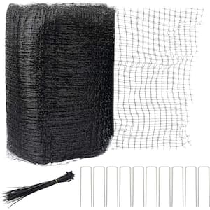 Outdoor Garden Netting 7 ft. x 100 ft. with Cable Ties for Plant Protection