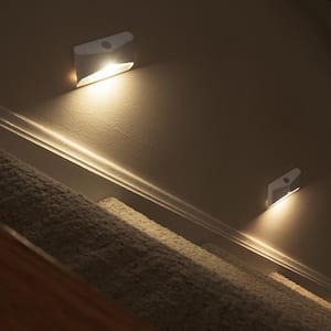 Indoor Battery Powered Motion Activated LED Night Light, White (3-Pack)