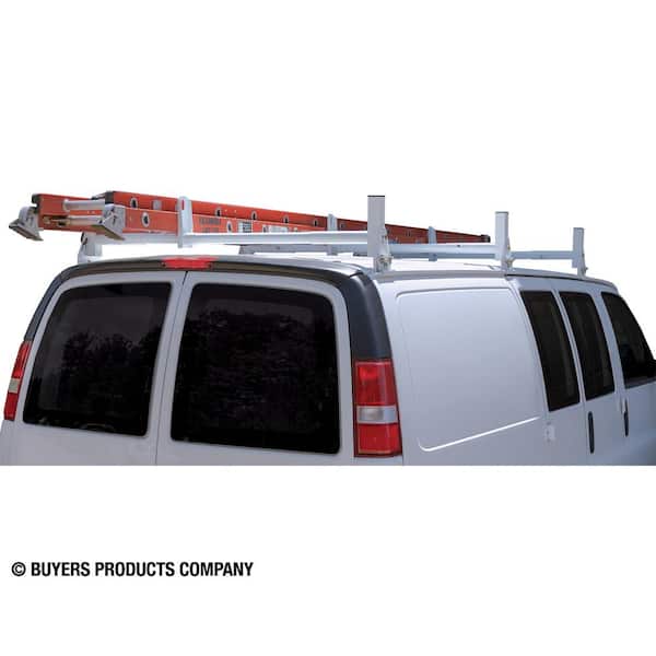 Buyers Products Company Heavy Duty Van Ladder Rack in White